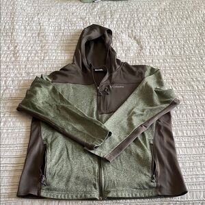 Columbia Olive and Brown Full-Zip Jacket